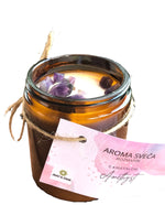 Load image into Gallery viewer, Aroma Candle with Crystals (Amethyst)
