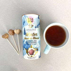 Tea-Pop WINTER TEA,100% natural tea, crystallised in pops, 3 blends