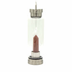 Load image into Gallery viewer, Crystal Infused Glass Water Bottle - Invigorating Red Jasper - Obelisk
