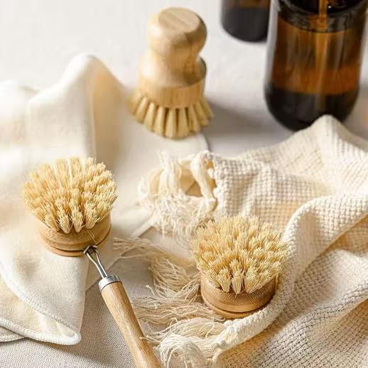 Bamboo Dish Brush Set | Eco-friendly Washing Up Brushes