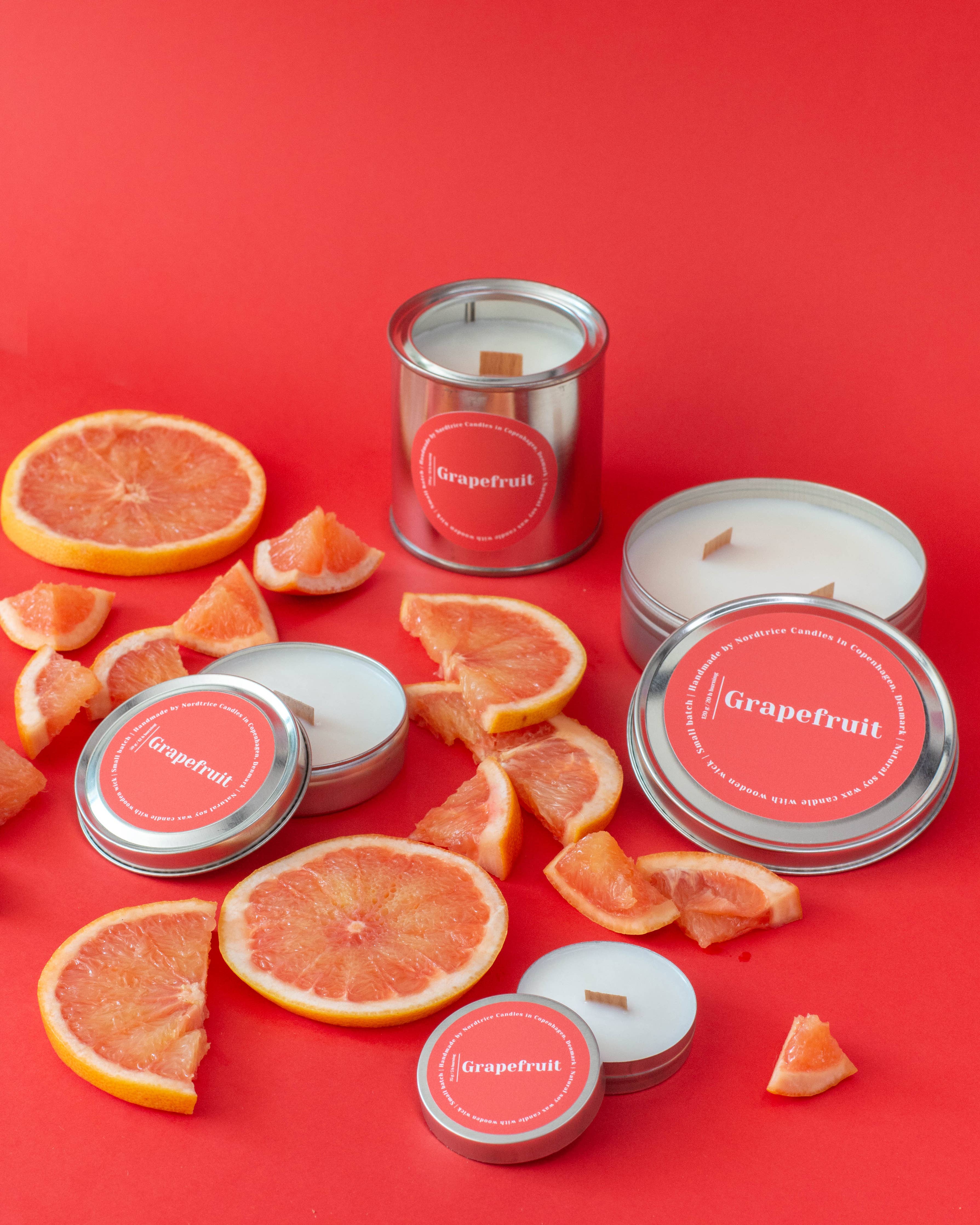 Scented soy candles M, Grapefruit, 50g