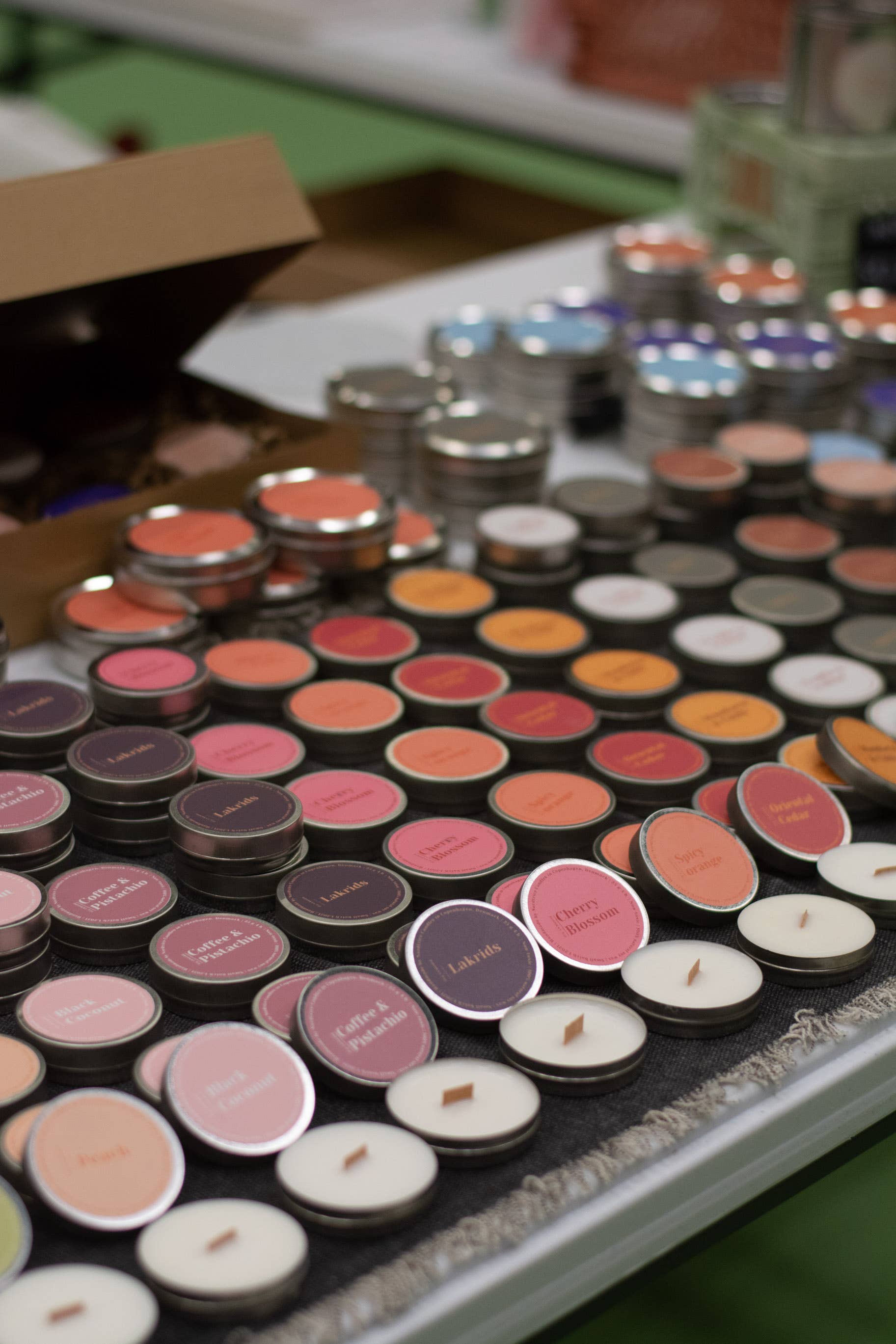 Mini scented soy candles, Mango