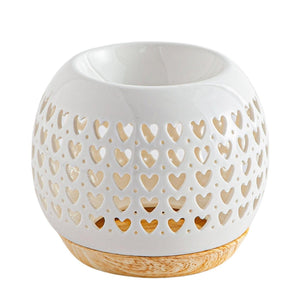 HEART - WAX WARMER (for use with candles) - for scented wax melts or essential oils