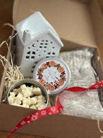 Load image into Gallery viewer, Christmas PRESENTS - WHITE HOUSE + WAX MELTS  + Wool Socks Fuzzy Beige/Rose M (Size 36-41)
