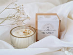 Load image into Gallery viewer, Soy candle in glass jar (mini) ylang-ylang and jasmine
