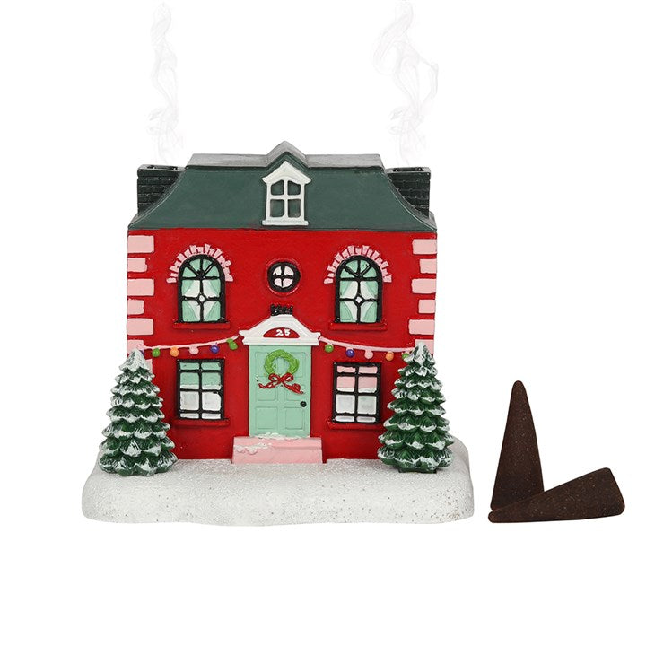 CHRISTMAS HOUSE INCENSE CONE HOLDER