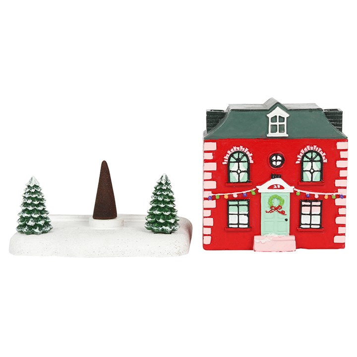 CHRISTMAS HOUSE INCENSE CONE HOLDER