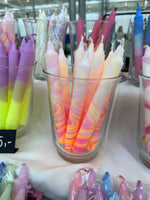 Load image into Gallery viewer, Taper candles - marble neon mix
