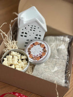 Load image into Gallery viewer, Christmas PRESENTS - WHITE HOUSE + WAX MELTS  + Wool Socks Fuzzy Beige/Rose M (Size 36-41)
