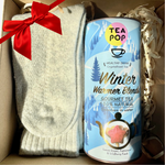 Load image into Gallery viewer, MINI HYGEE PRESENTS - Tea pop Winter tea and Wool Socks Fuzzy Beige M (Size 36-41)
