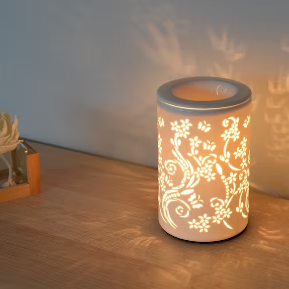 Calorya 1 - ELECTRIC WAX WARMER WITH LIGHT for wax melts (used without candles)