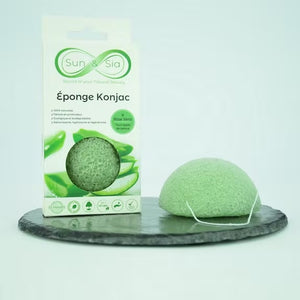 NATURAL KONJAC SPONGE FOR THE FACE WITH ALOE VERA