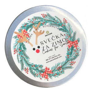 SVEČKA ZA ZIMO, vonj: limona, cimet, bergamotka (limited edition)