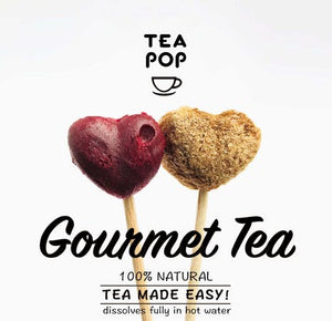 Tea-Pop ZELENI ČAJ z limono in ingverjem , 100% naravni čaj, kristaliziran na palčki