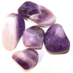 Load image into Gallery viewer, Tumble stone - Amethyst Banded L (B grade)
