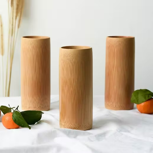 Bambusova skodelica - skodelice iz naravnega lesa, visoka 18 cm 