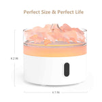 Load image into Gallery viewer, Himalayan Salt Aroma Diffuser - Night Light - USB-C - Flame Effect (Salt included)
