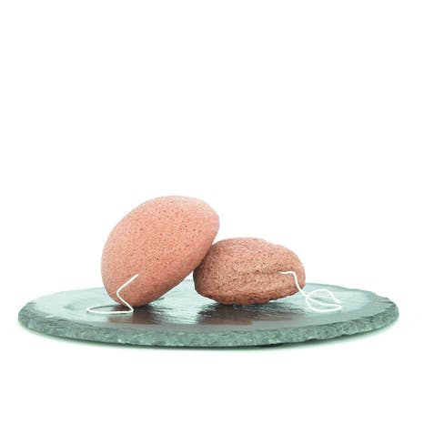 NATURAL KONJAC SPONGE FOR FACE WITH RED CLAY