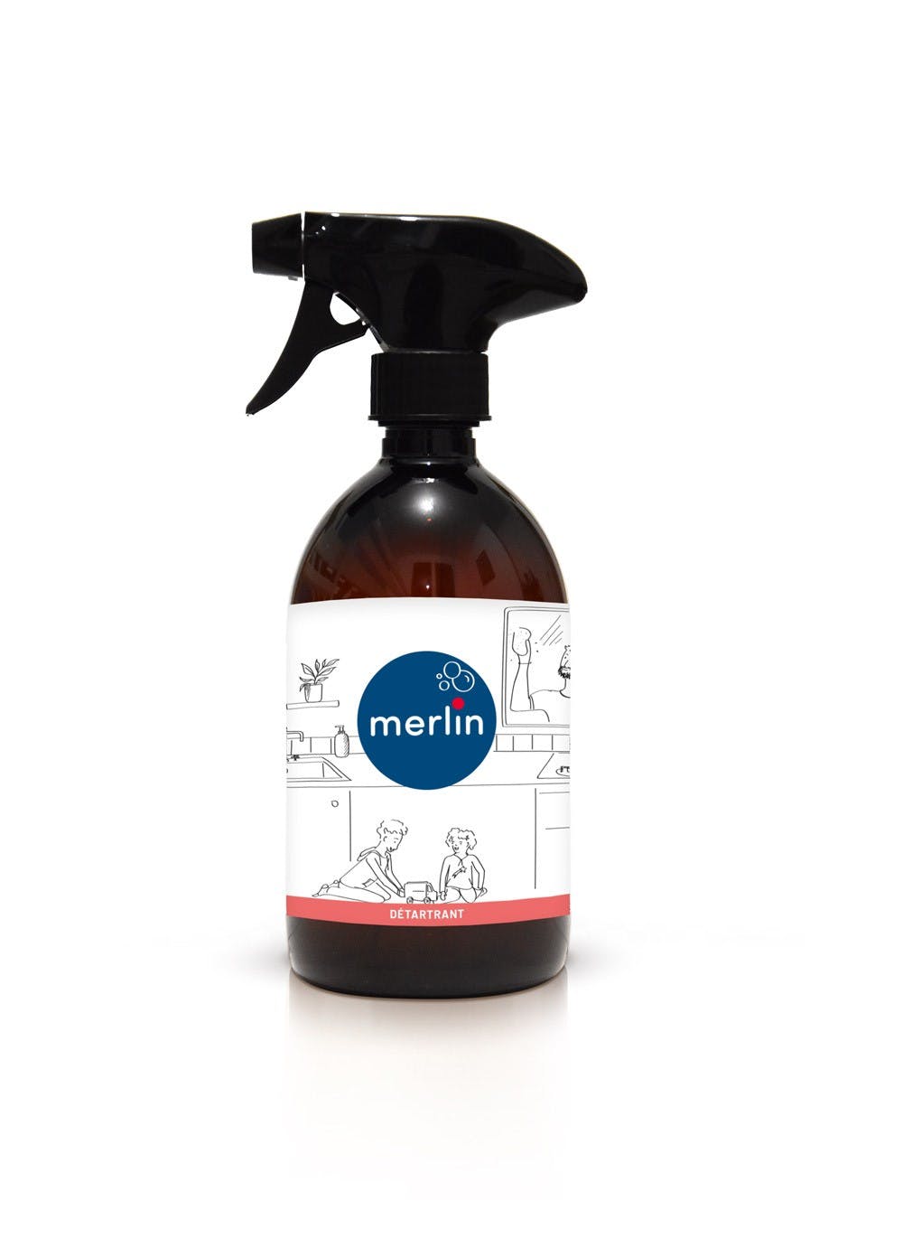 Merlin Anti scale cleaner - 500ml,1 dose Orange