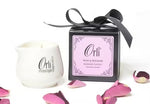 Load image into Gallery viewer, Orli Massage Candle-Rose &amp; Rhubarb Ceramic Massage Candle with Gift Box/Ribbon
