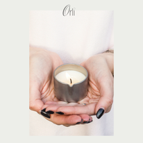 Masažna sveča Orli - sveča za NEGO OBRAZA Rose & Neroli