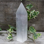Load image into Gallery viewer, Selenite Pencil Point Tower - 20 cm
