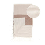 Load image into Gallery viewer, TOWEL TO GO PALERMO HAMAMTUCH BEIGE/BRAUN
