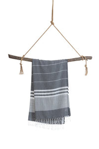 TOWEL TO GO MALIBU HAMAMTUCH IN SCHWARZ